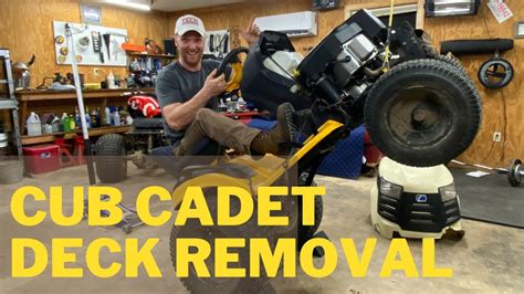 Cub Cadet Deck Removal On Gtx Super Easy Youtube