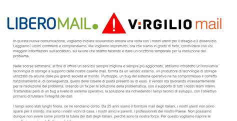 Libero Mail E Virgilio Torneranno A Funzionare Tra Ore