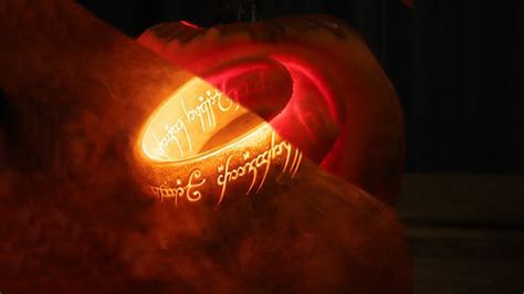 Carving The One Ring From The Lord Of The Rings In A Pumpkin For