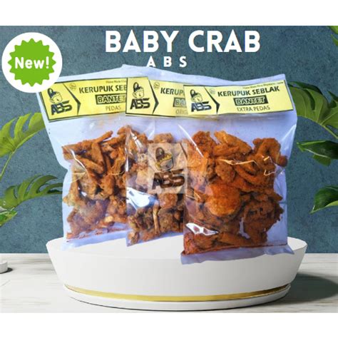 Crab Kriuk Baby Crab Snack Seafood Crab Crispy Krips Viral Snack Snack