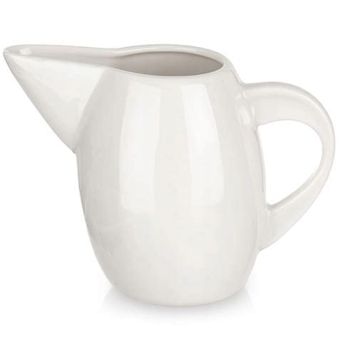 Mlecznik dzbanek do podawania mleka porcelanowy biały MONA 200 ml H1