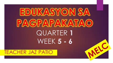 Edukasyon Sa Pagpapakatao Grade Rd Quarter Hot Sex Picture