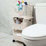 3-Tier Stackable Rolling Storage Bins, Plastic, White - Walmart.com