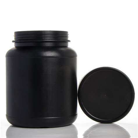 1100ml Hdpe Plastic Protein Powder Container Wholesale White Black