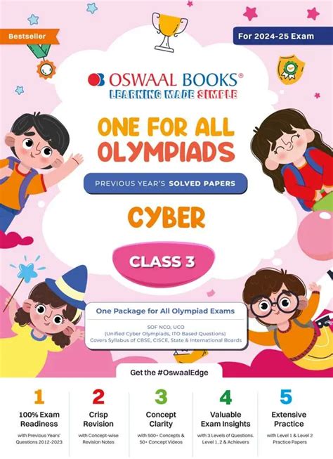 Oswaal One For All Olympiad Class 3 Cyber Previous Years Solved