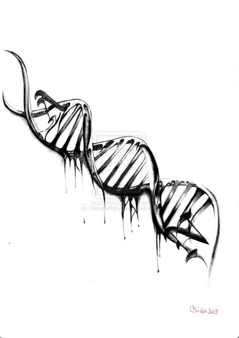 Adn Tattoo Design By Dianabathory Dna Tattoo Biology Tattoo Tattoo