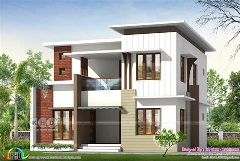 1730 Square Feet 4 Bedroom Flat Roof Home Design Kerala Home Design