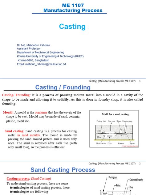fundamentals  casting  secondary sector   economy materials