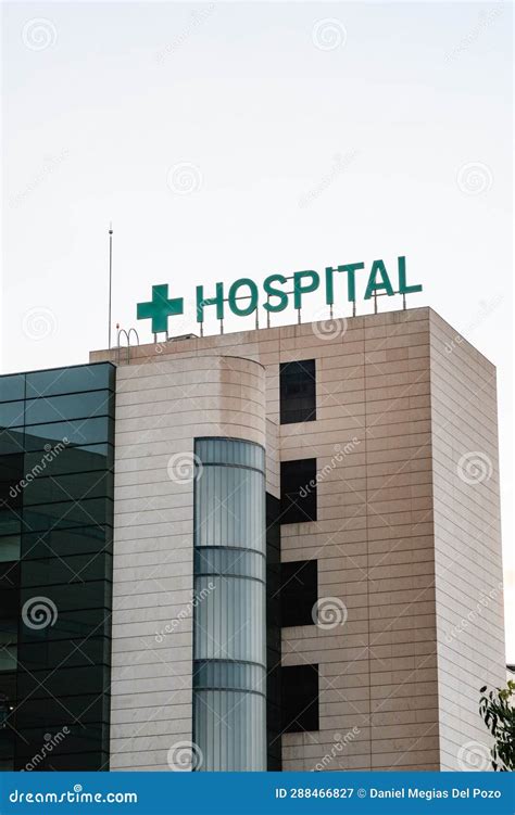 HOSPITAL Sign in Letters on the Outside Stock Image - Image of ...