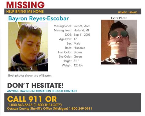 Debs On Twitter Rt Fbidetroit Have You Seen Him Seventeen Year Old Bayron Reyes Escobar Has