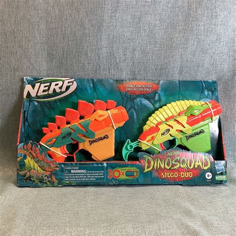 Nerf Dinosquad Stego Duo Toy Foam Nerf Blasters Ages Rs