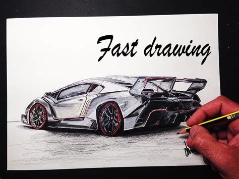 How To Draw A Lamborghini Veneno Step By Step Easy