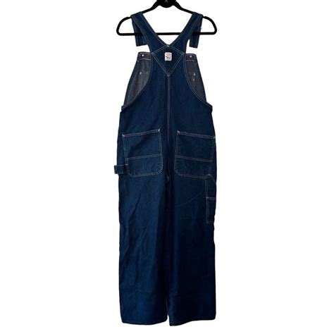 Vintage Mens Pointer Brand Denim Bib Overalls X Usa Made Utility