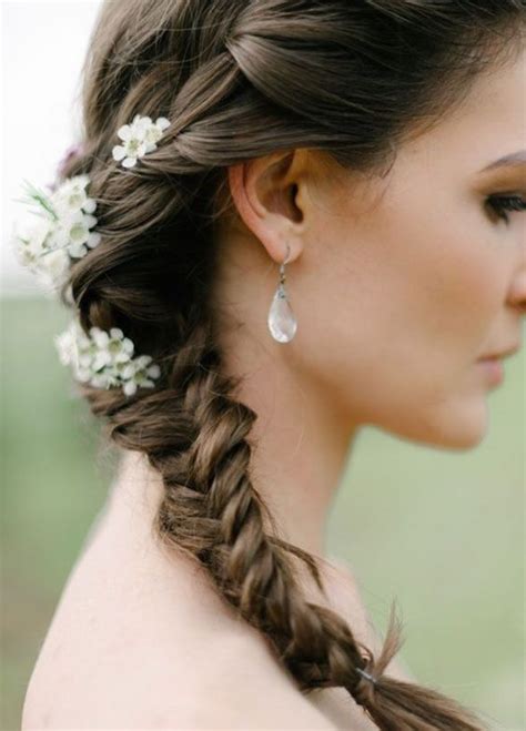 Fishtail Side Braid Wedding