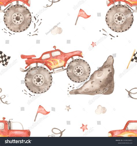 53 Red Monster Truck Clipart Images Stock Photos Vectors Shutterstock