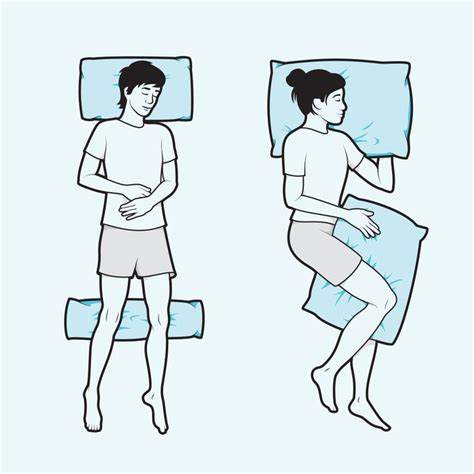 Illustrated Sleeping Positions to Relieve Lower Back Pain