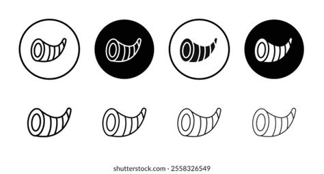 cornucopia icon logo sign set vector stock vector royalty