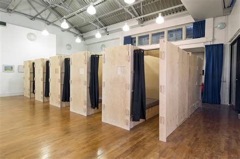 Sleeping pods installed in South London homeless shelter