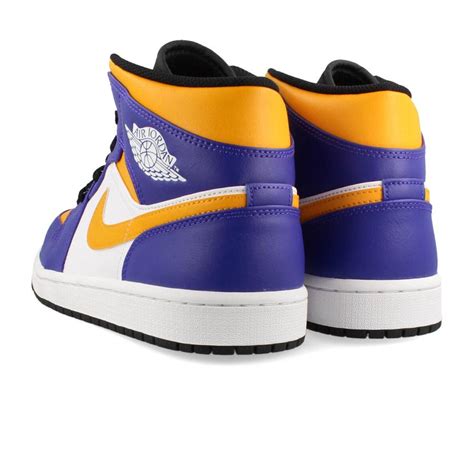 Nike Air Jordan Mid Lakers Dark Concord Taxi