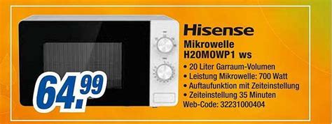 Hisense Mikrowelle H25mobs1hc Angebot Bei Expert Technomarkt