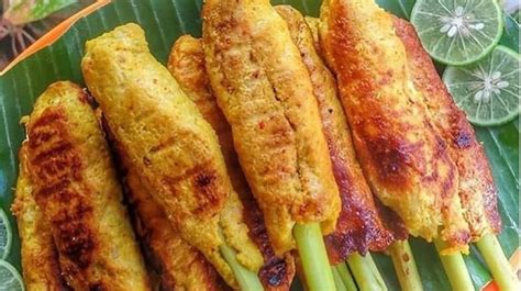 Resep Sate Lilit Bali Makanan Khas Klungkung Bertusuk Serai