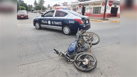 Automovilista Se Pasa Un Alto Y Atropella A Un Motociclista En Guasave