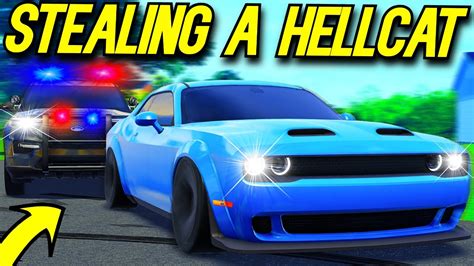 Roblox Roleplay Stealing A 1000hp Hellcat Youtube