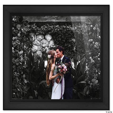 CustomPictureFrames.com 9x12 Frame Black Picture Frame Modern Photo Frame Includes UV Acrylic ...