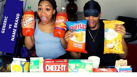 Blindfolded Generic Vs Name Brand Challenge So Funny Youtube