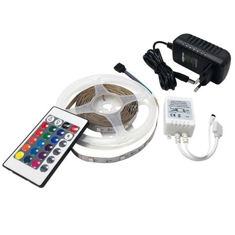 Tira Led Rgb Fuente Mando Controlador Kit Tira Rgb Todo Incluido