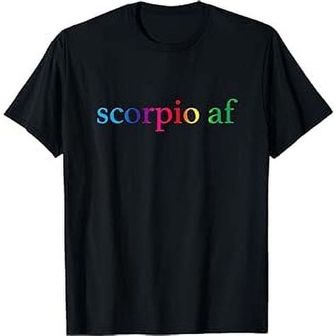 Scorpio Af Gay Rainbow Gradient Lgbtq Pride Zodiac Sign T Shirt