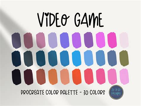 Video Game Procreate Color Palette Graphic by ssandcodesigns · Creative ...