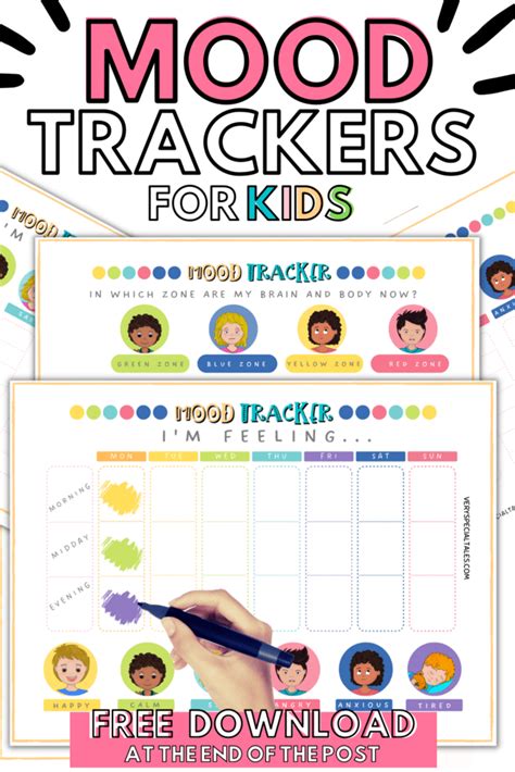 Mood Chart For Kids Printable Pdf Grab Your Fun Feelings Trackers