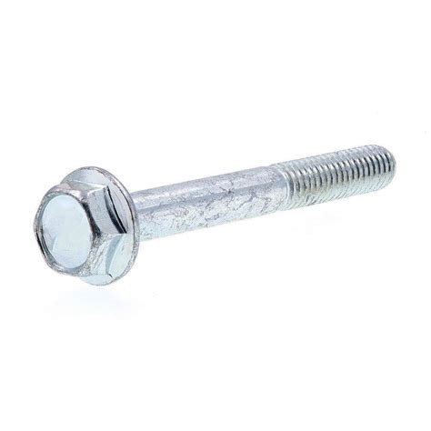 Everbilt M X Mm Zinc Hex Head External Hex Drive Flange Bolt