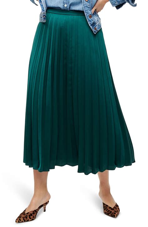 J Crew Pleated Midi Skirt Nordstrom