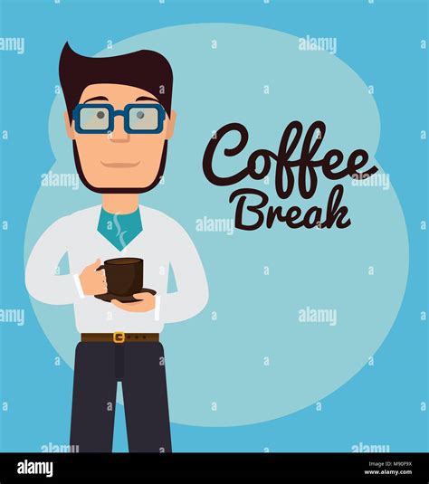 Delicious Coffee Break Design Vector Illustration Eps10 Graphic Stock