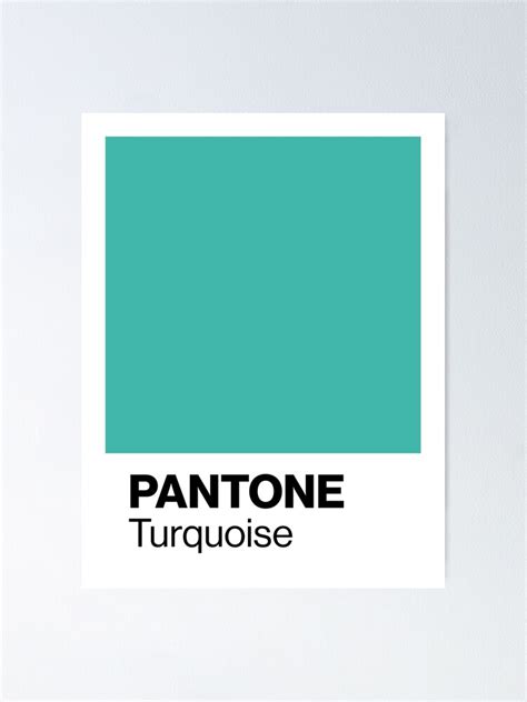 "Pantone Turquoise - Color of the year 2010" Poster for Sale by ...