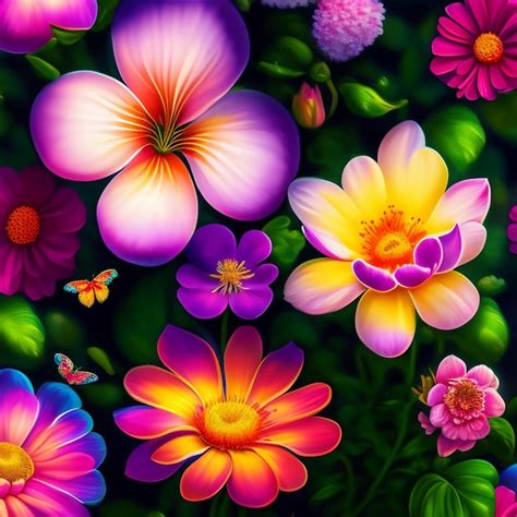 Colourful Flower Backgrounds