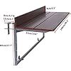 Gdmokle Table De Balcon Rabattable Table Suspendue Avec 5 Hauteurs