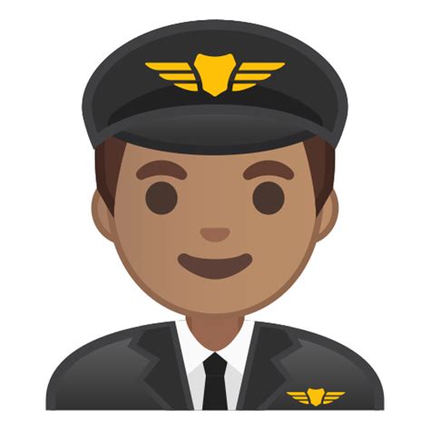 👨🏽‍ ️ Man Pilot Emoji with Medium Skin Tone Meaning and Pictures