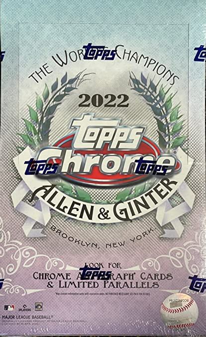 2022 Topps Allen And Ginter Chrome Baseball Hobby Box 18