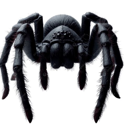 3d A Big Black Spider, 3d A Big Black, Spider, Spider Drawing PNG
