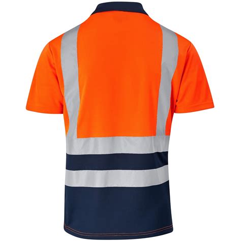 Surveyor Two Tone Hi Viz Reflective Golf Shirt Go Custom