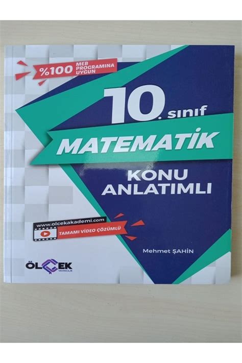 lügat yayınevi 10 sınıf Matematik Konu Anlatım Kitabı Ölçek Yayınları