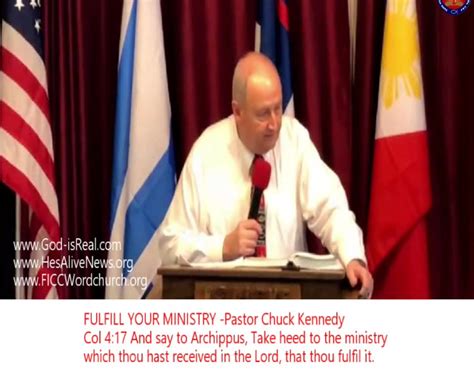 Sunday Message Fulfill Your Ministry Pastor Chuck Kennedy