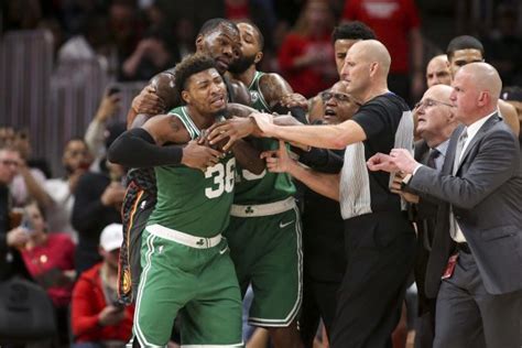 J R Smith Puts Marcus Smart On Blast After Ejection From Celtics Hawks