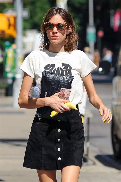 Alexa Chung In Short Skirt Out In New York 07192016 Hawtcelebs