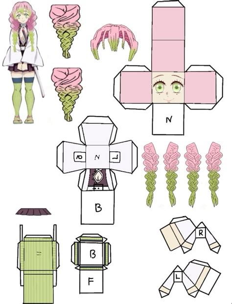 Mitsuri Paper Doll Craft