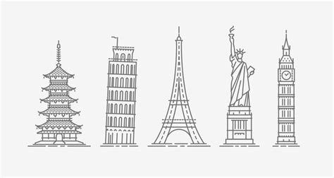 Pencil Sketches Of Famous Buildings