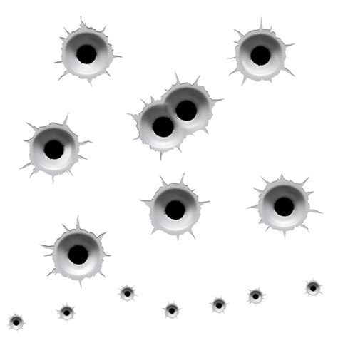 Bullet Hole Vector Art - A Pictures Of Hole 2018